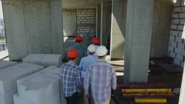 Buiders tutan projeler Experting binanın planı, mimar ve mühendisleri takım şantiye yürüyüş Grubu'nun hava atış