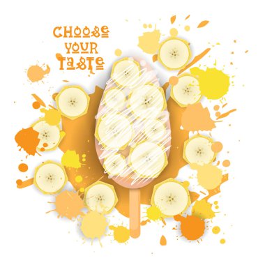 Dondurma Lolly renkli tatlı simgesini seçin, tat Cafe Poster