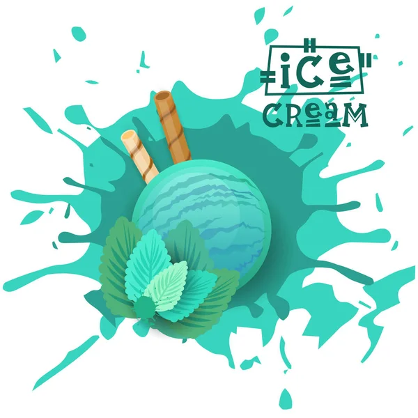 Dondurma nane topu meyve tatlı tadı Cafe Posterinizi seçin