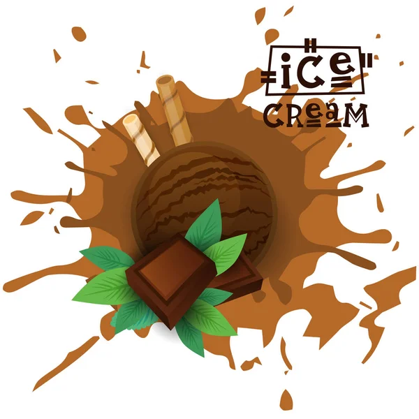 Dondurma çikolatalı top tatlı tadı Cafe Posterinizi seçin