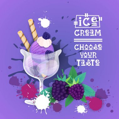 Dondurma Logo tatlı güzel yaz tatlı lezzetli yiyecek afiş