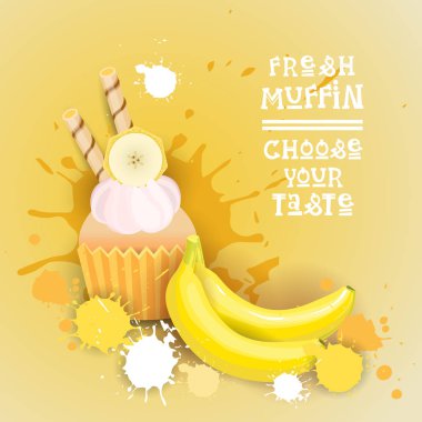 Taze kek tadı Logo pasta tatlı güzel Cupcake tatlı lezzetli yemek seçin