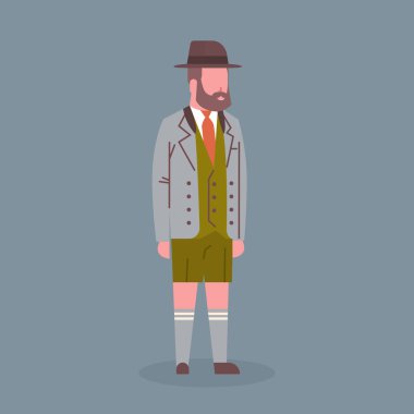 Alman giyim Oktoberfest garson bira Fest kavramı giyen adam