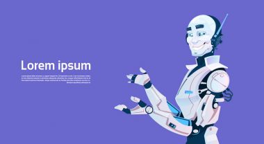 Modern Robot, fütüristik yapay zeka mekanizması teknoloji