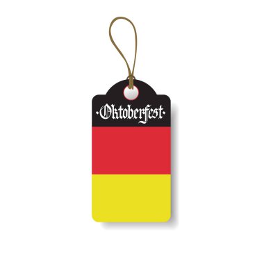 Oktoberfest etiketi Alman Bira Festivali afiş tasarım simgesi