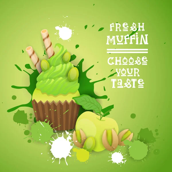 Taze kek tadı Logo pasta tatlı güzel Cupcake tatlı lezzetli yemek seçin