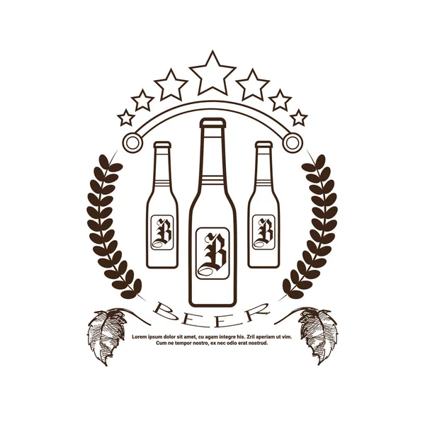Oktoberfest Cerveja Festival Logo Design de cartazes de decoração de férias — Vetor de Stock
