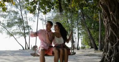 Swing, adam noktası parmak bir yana, bir adam ve kadın iletişim söz Çift