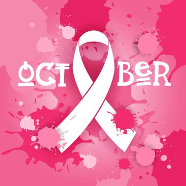 Meme Kanseri Bilinçlendirme Ayı pembe kurdele simgesi