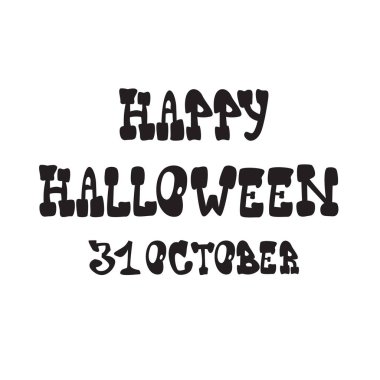 Cadılar Bayramı partisi Banner davetiyesi için kutlama geleneksel dekorasyon tebrik kartı