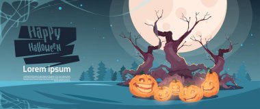 Mutlu Cadılar Bayramı partisi Banner Pumpkins geleneksel süsleme tatil tebrik kartı