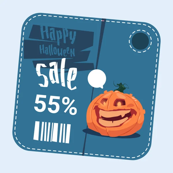 Halloween sprzedaż plakat wakacje zniżki sezonowe ikona koncepcja — Wektor stockowy