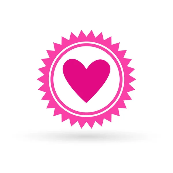 Pink Ribbon Breast Cancer Awareness Icon Isolated — Stock Vector