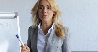 İş kadın lideri tanıtım süre iş adamları grubu dinleme ve iletişim Konferansı toplantı Eğitim Semineri üzerinde soru sorma