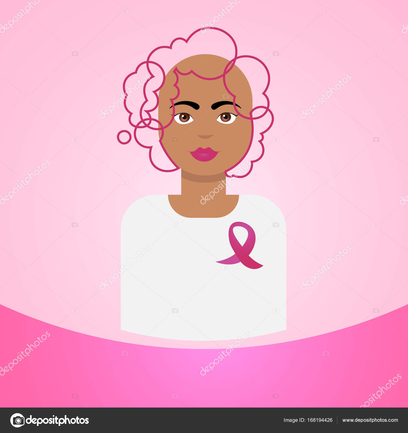 World Cancer Day Breast Disease Awareness Prevention Poster Female After Chemotherapy On Greeting Card Vector Image By C Mast3r Vector Stock