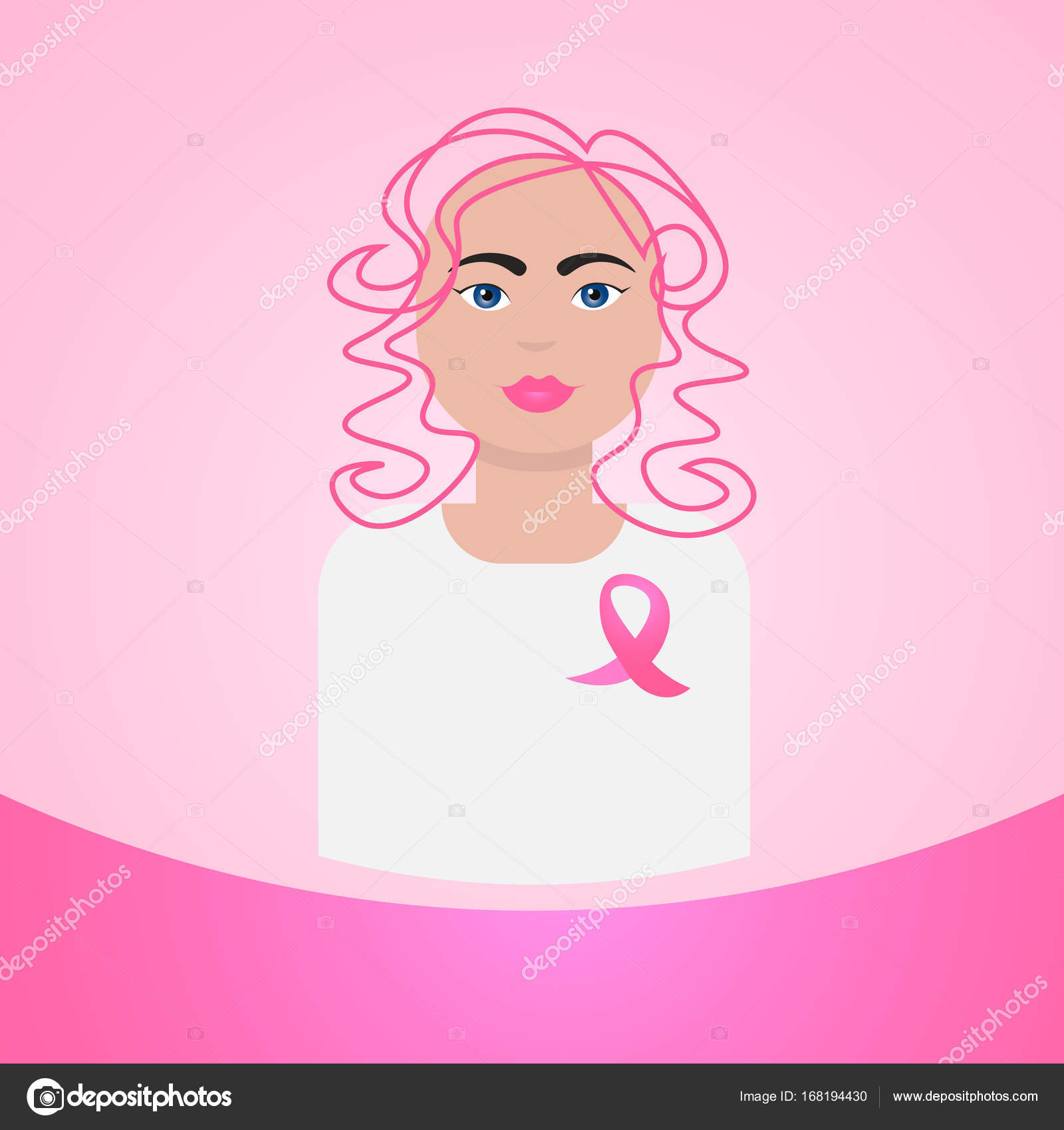 World Cancer Day Breast Disease Awareness Prevention Poster Female After Chemotherapy On Greeting Card Vector Image By C Mast3r Vector Stock