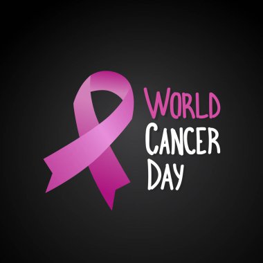 Dünya kanser günü meme hastalığı bilinci önleme Poster tebrik kartı