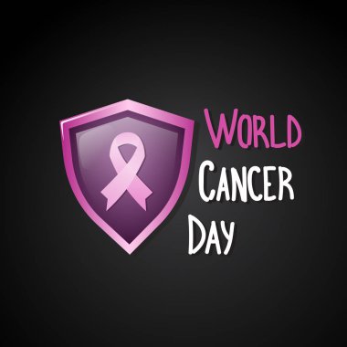 Dünya kanser günü meme hastalığı bilinci önleme Poster tebrik kartı