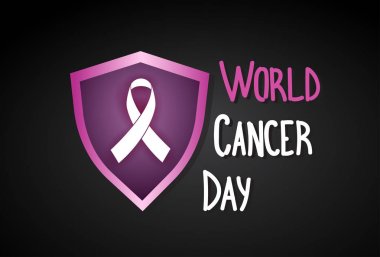 Dünya kanser günü meme hastalığı bilinci önleme Poster tebrik kartı