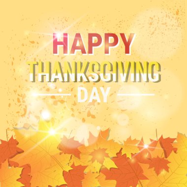 Şükran gününüz kutlu olsun. Geleneksel sonbahar bayram tebrik kartı.