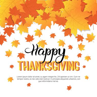 Şükran gününüz kutlu olsun. Geleneksel sonbahar bayram tebrik kartı.