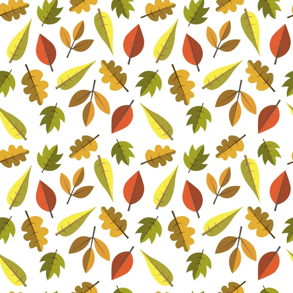 Dikişsiz desen arka plan yaprakları süsleme sezon sonbahar sonbahar