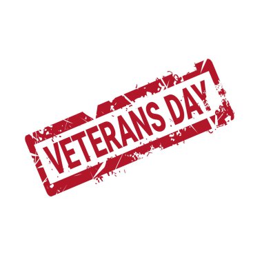 Kıdemli gün Grunge lastik damgası beyaz arka plan, ABD tatil Retro rozeti