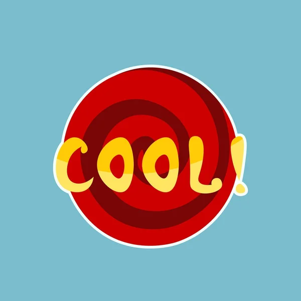 Cool Sticker Social Media Message Network Design — стоковый вектор