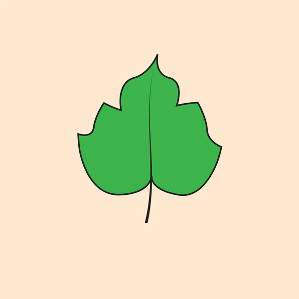 Icona foglia verde Concetto stagione autunno — Vettoriale Stock