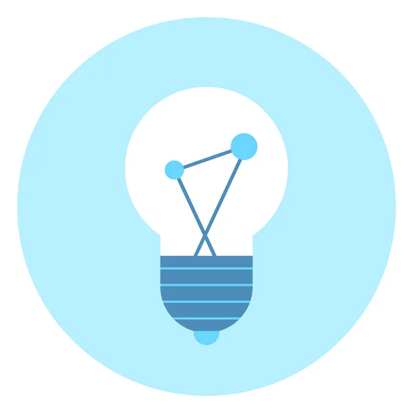 Light Bulb ikonen lampa belysning koncept — Stock vektor