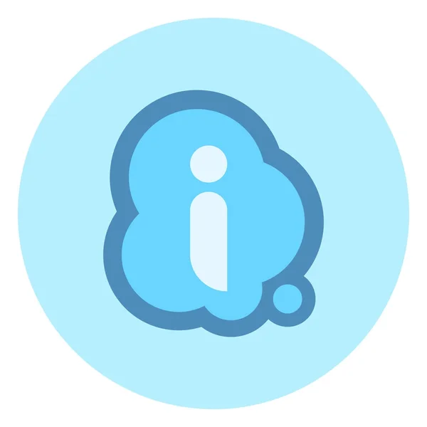 I Letter In Chat Bubble Icon Fq Концепція — стоковий вектор