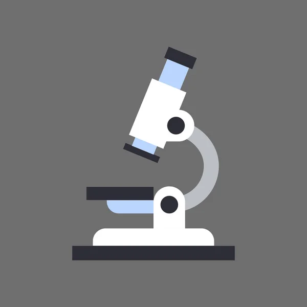 Concept d'équipement médical ou de laboratoire d'icône de microscope — Image vectorielle
