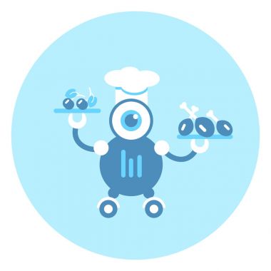 Robot aşçı simgesi Modern robot mekanizması