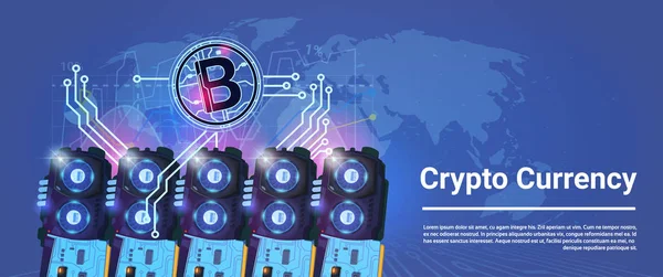 Yatay Banner dünya harita arka plan dijital Web para kavramı tarım Kripto Döviz Alım Bitcoin incelemesi