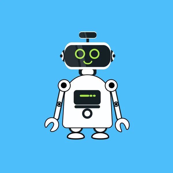 Robot Cartoon robotachtige karakter realistische pictogram — Stockvector