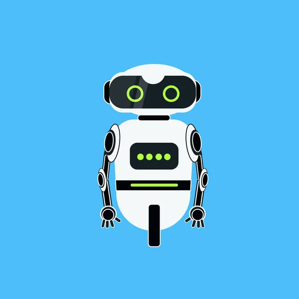 Robot Cartoon Robotic Character Realistic Icon — Stock Vector