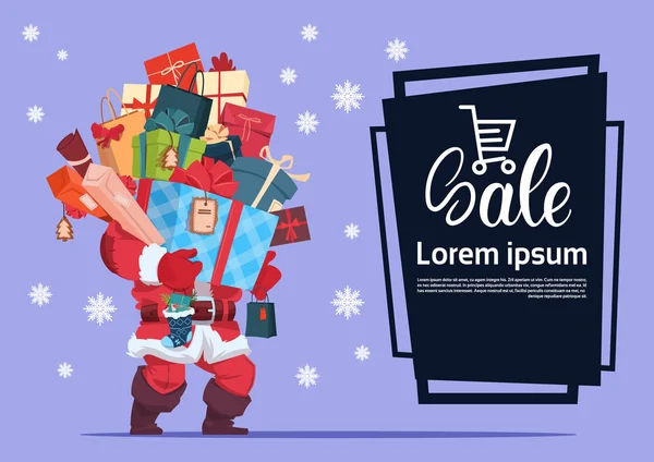 Zwarte vrijdag Kerstmis en gelukkig Nieuwjaar promotie Banner seizoensgebonden vakantie korting Label — Stockvector