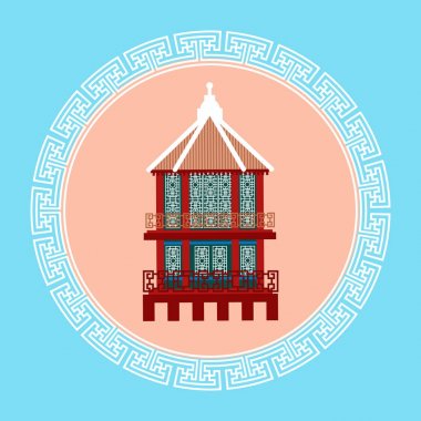 Tapınak Seul dönüm noktası simgesini Güney Kore seyahat hedef kavramı