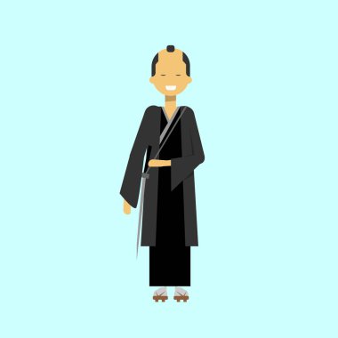 Japon Samurai adam siyah Kimono geleneksel erkek Japonya elbise