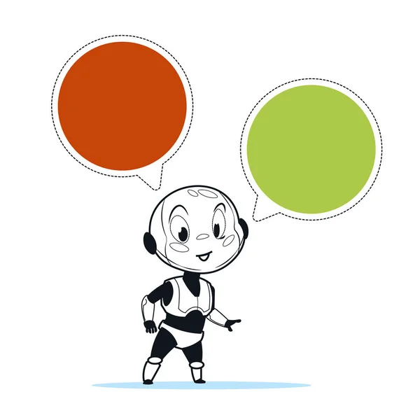 Chatbot Robot czat Bot obsługuje koncepcja technologii gadać Virtual Assistance — Wektor stockowy