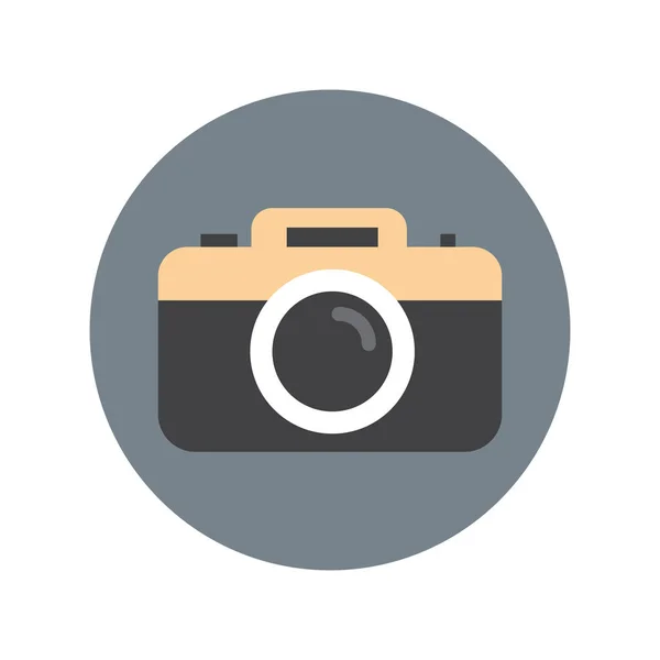 Icona della fotocamera fotografica Concetto di dispositivo fotografico isolato — Vettoriale Stock