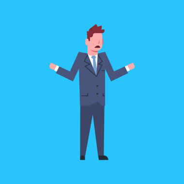 İzole karışık Office işçisi karakter işadamı vurguladı iş adamı