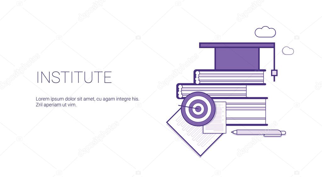 Institute Academic Education Web Banner Template With Copy Space