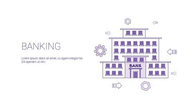 Web reklam kopya alanı iş ekonomi kavramı ile bankacılık