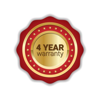 Garanti damga altın Logo Simge rozet izole