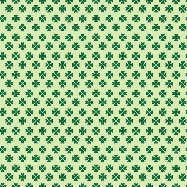 Niedlichen Hintergrund für St. Patricks Tag nahtlose Muster Tapete mit Shamrock Blätter — Stockvektor