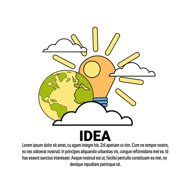 Idee creatieve nieuwe Project Plan Concept Banner met kopie ruimte — Stockvector