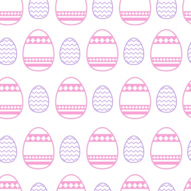 Renkli dekoratif yumurtalı Paskalya desen sorunsuz arka plan