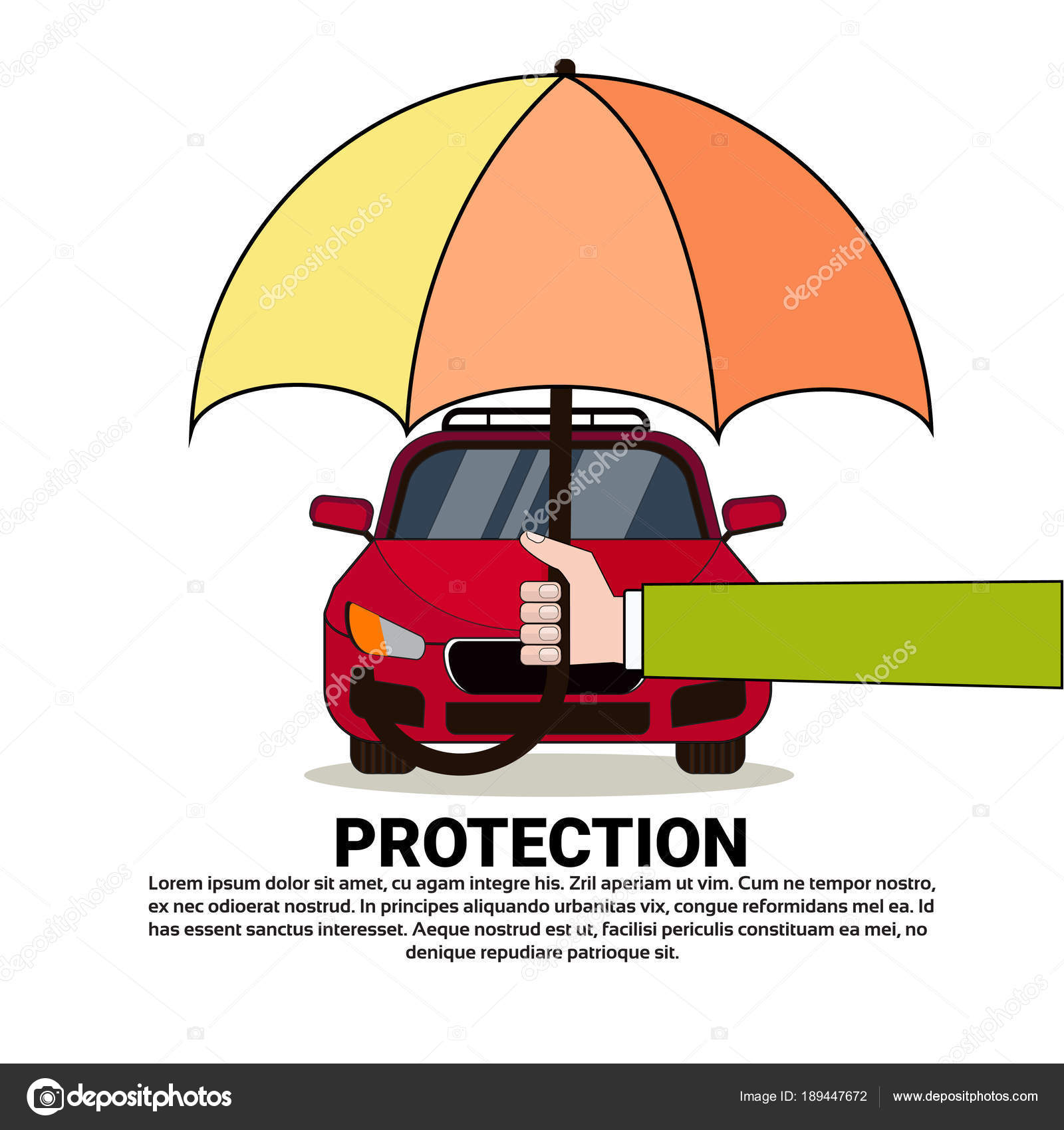 umbrella for car protection