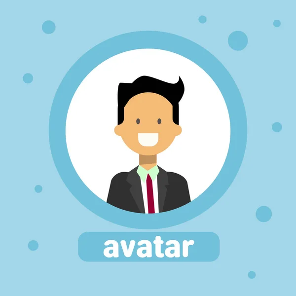 Мужской аватар Профиль делового человека Иконка Элемент изображения пользователя Лицо пользователя — стоковый вектор
